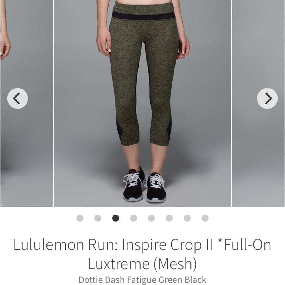 NWOT!! Lululemon Run: Inspire Crop ll